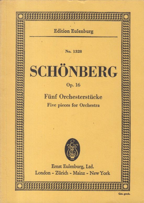 Five Pieces for Orchestra, Op.16 - Study Score