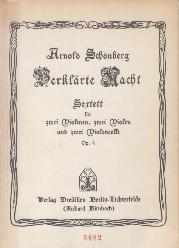 Verklarte Nacht, Sextet Op.4 - Study Score
