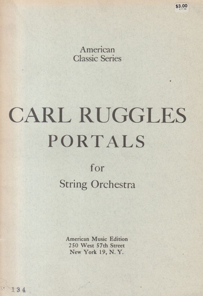 Portals for String Orchestra - Study Score
