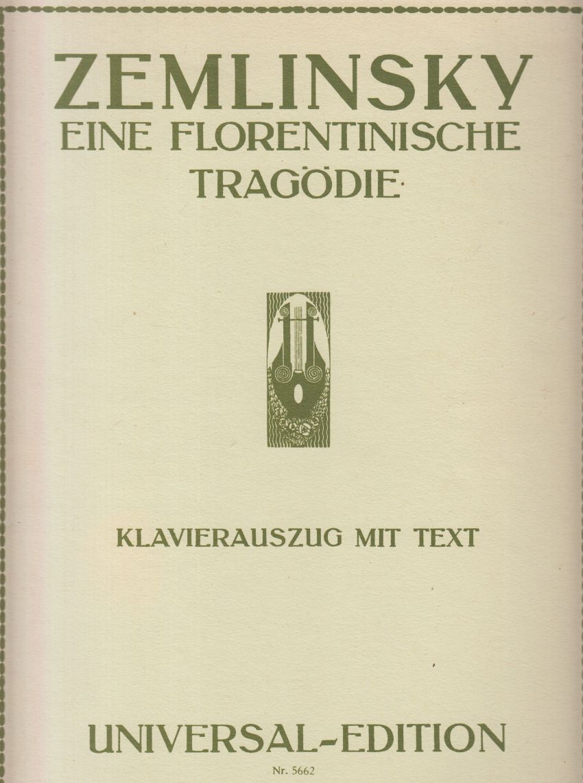 Eine Florentinische Tragodie, Op.16 - Vocal Score