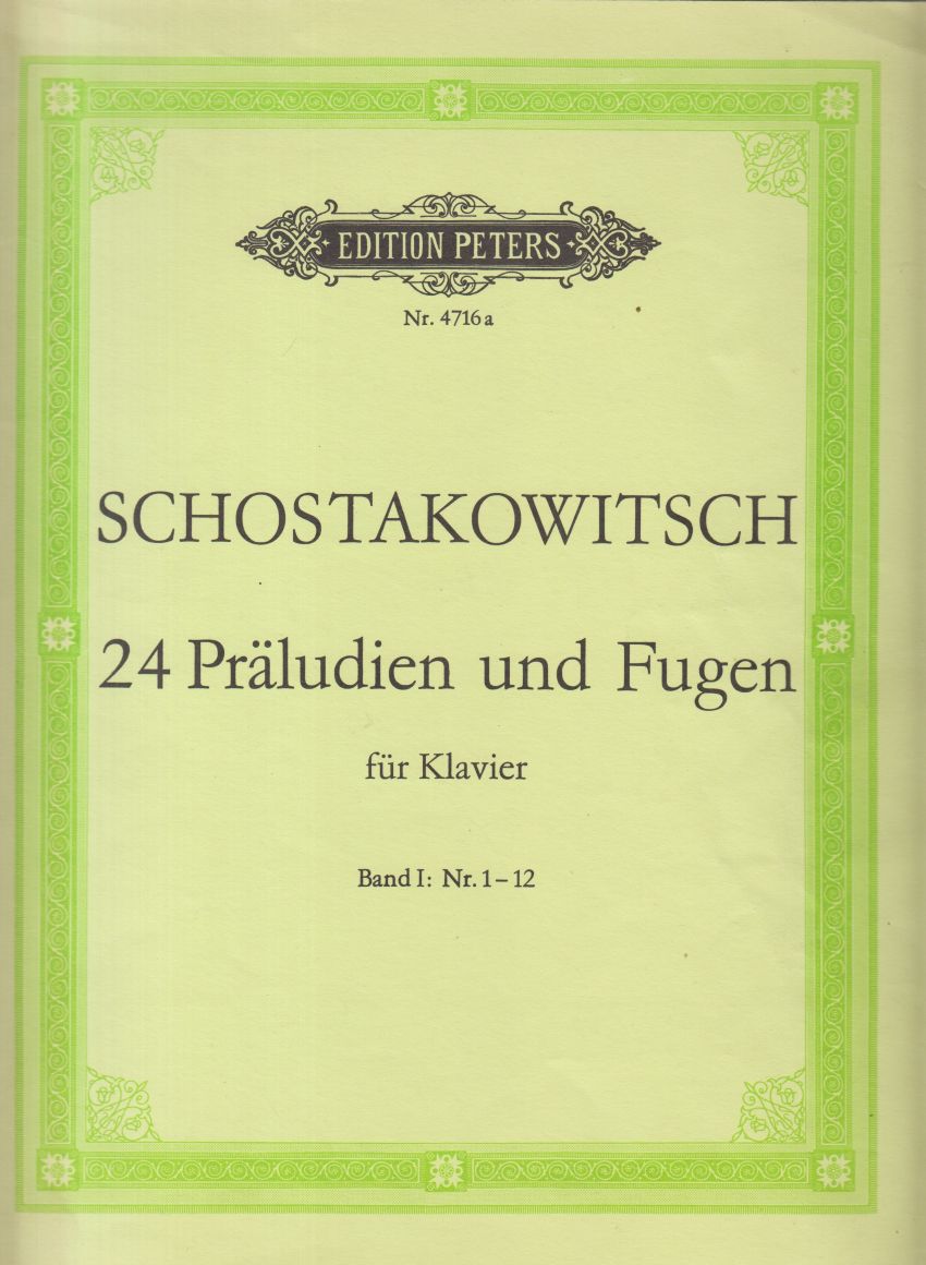 24 Preludes and Fugues for Piano, Op.87 - Book 1 Nos.1 - 12