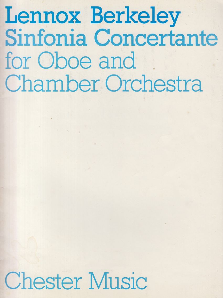 Sinfonia Concertante for Oboe and Chamber Orchestra - Oboe & Piano