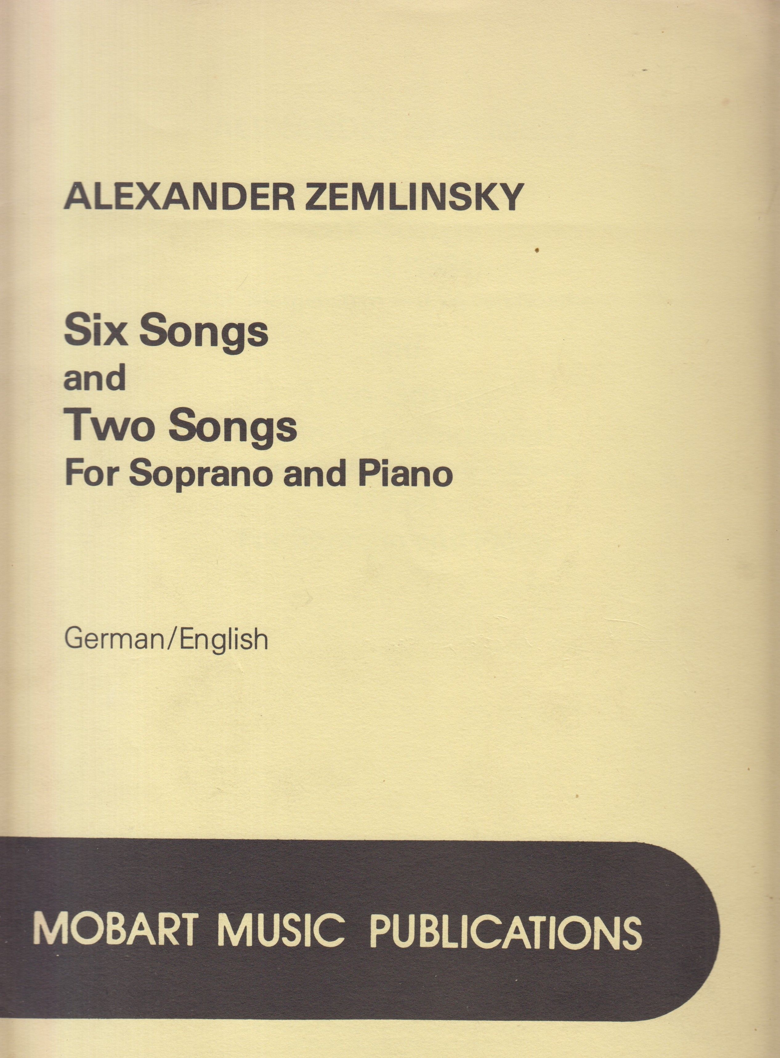 Six Songs, Op.22 (1934); Two Songs (without opus number, 1934) - Soprano & Piano