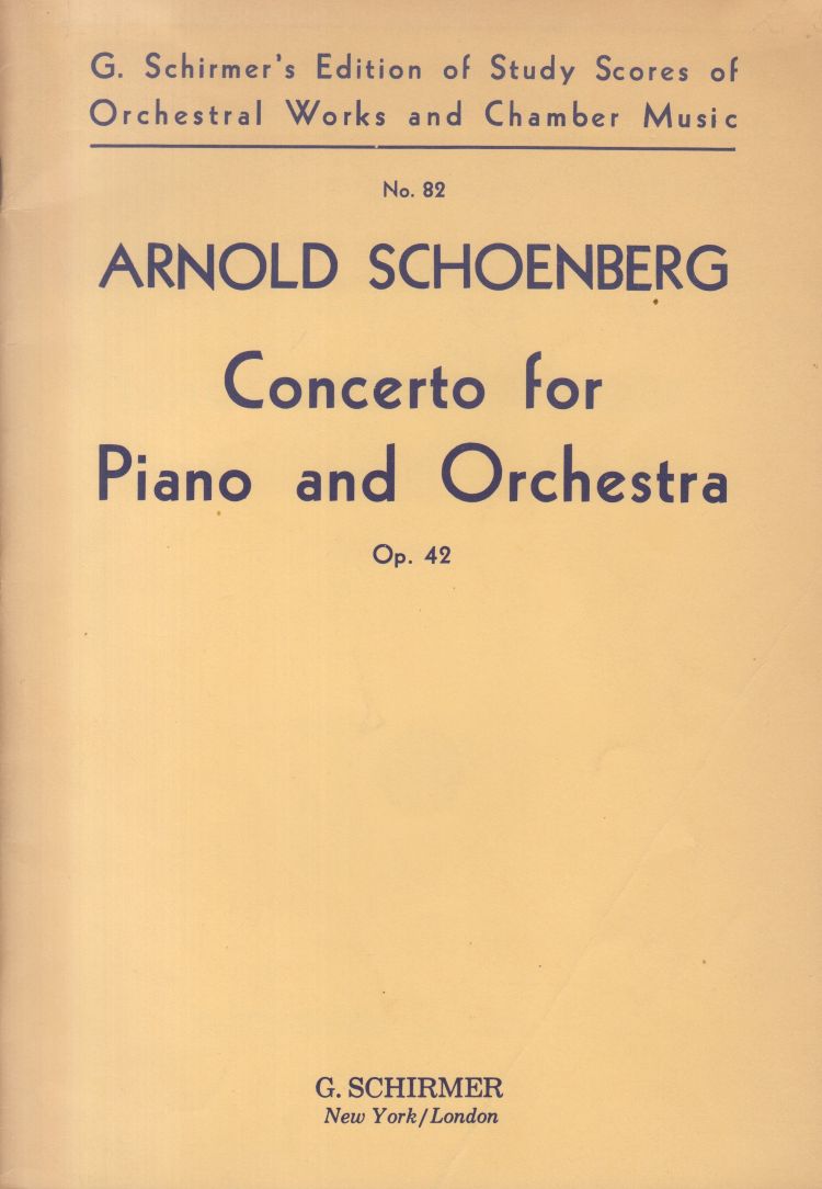 Concerto for Piano and Orchestra, Op.42 - 4to Study Score