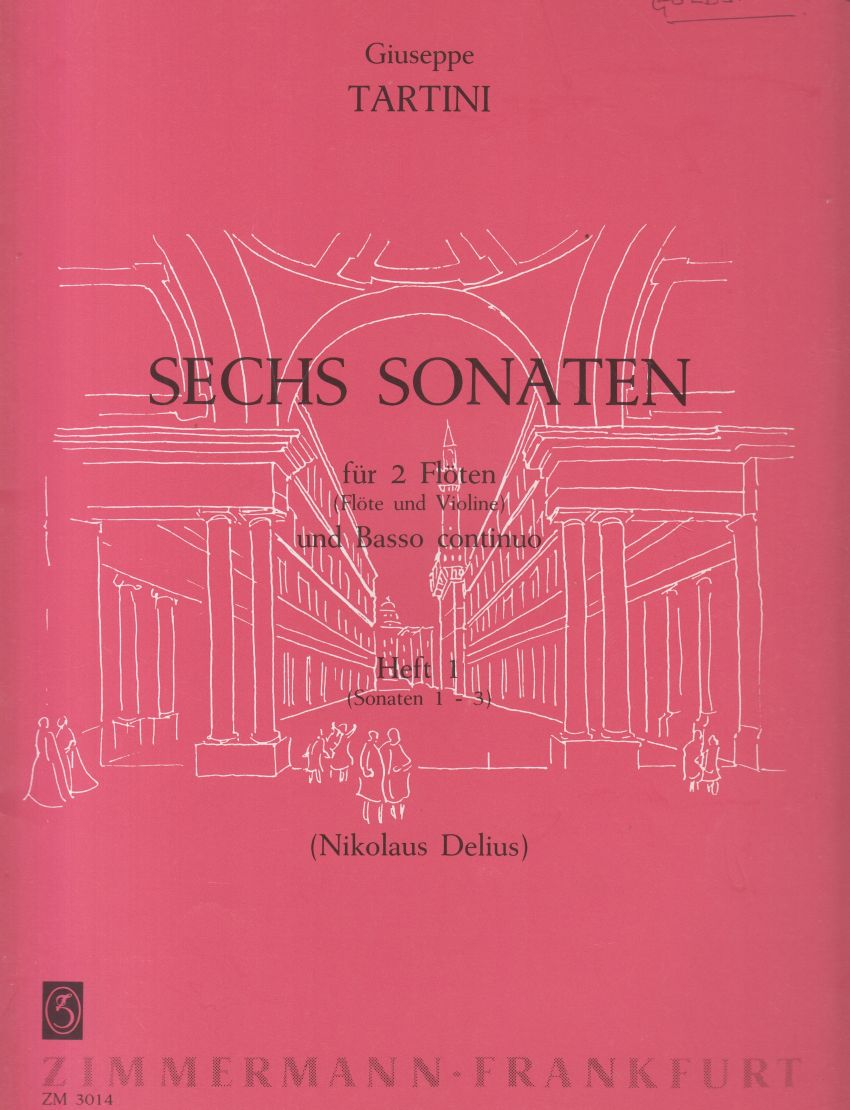 6 Sonatas for 2 Flutes and Basso Continuo - Book 1 Nos.1 to 3