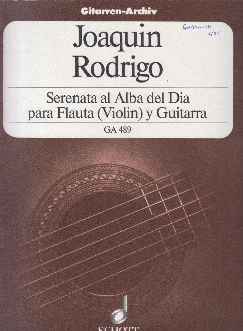 Serenata al Alba del Dia for Flute (Violin) and Guitar - Score and Parts