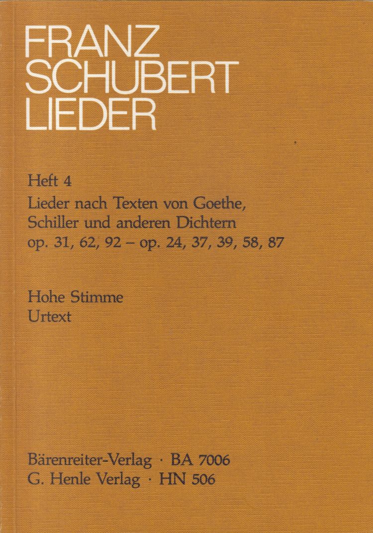Lieder Volume 4 - Op.31, 62, 92, 24, 37, 39, 58, 87 - High Voice