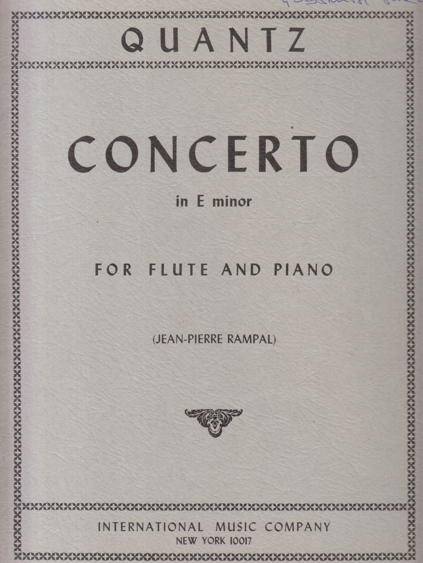 Flute Concerto in e minor - Flute & Piano