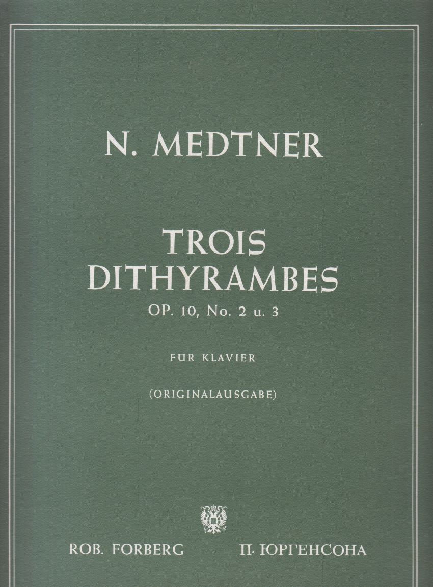 Dithyrambes Op.10 Nos. 2 & 3.