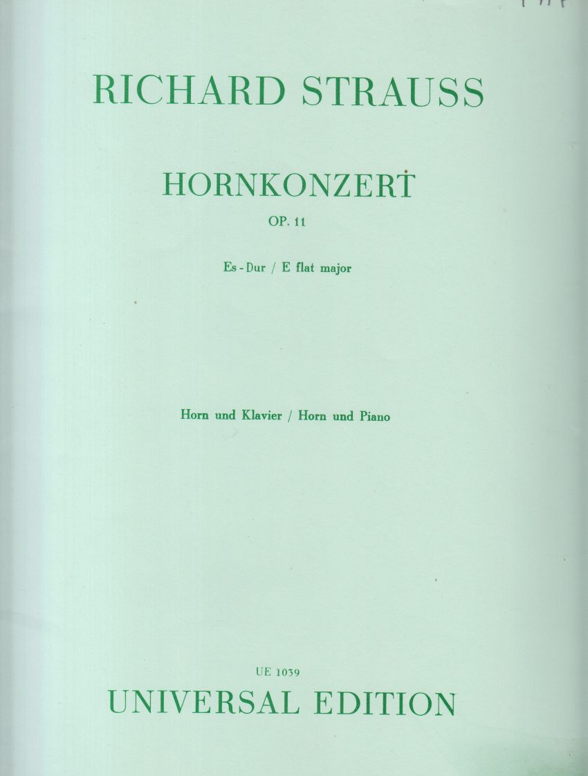 Horn Concerto No.1 in E flat, Op.11 - Horn in F & Piano