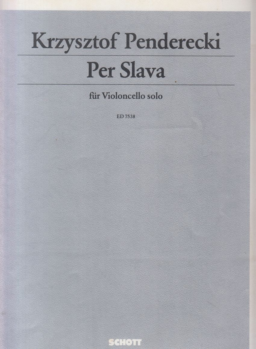 Per Slava for Cello Solo
