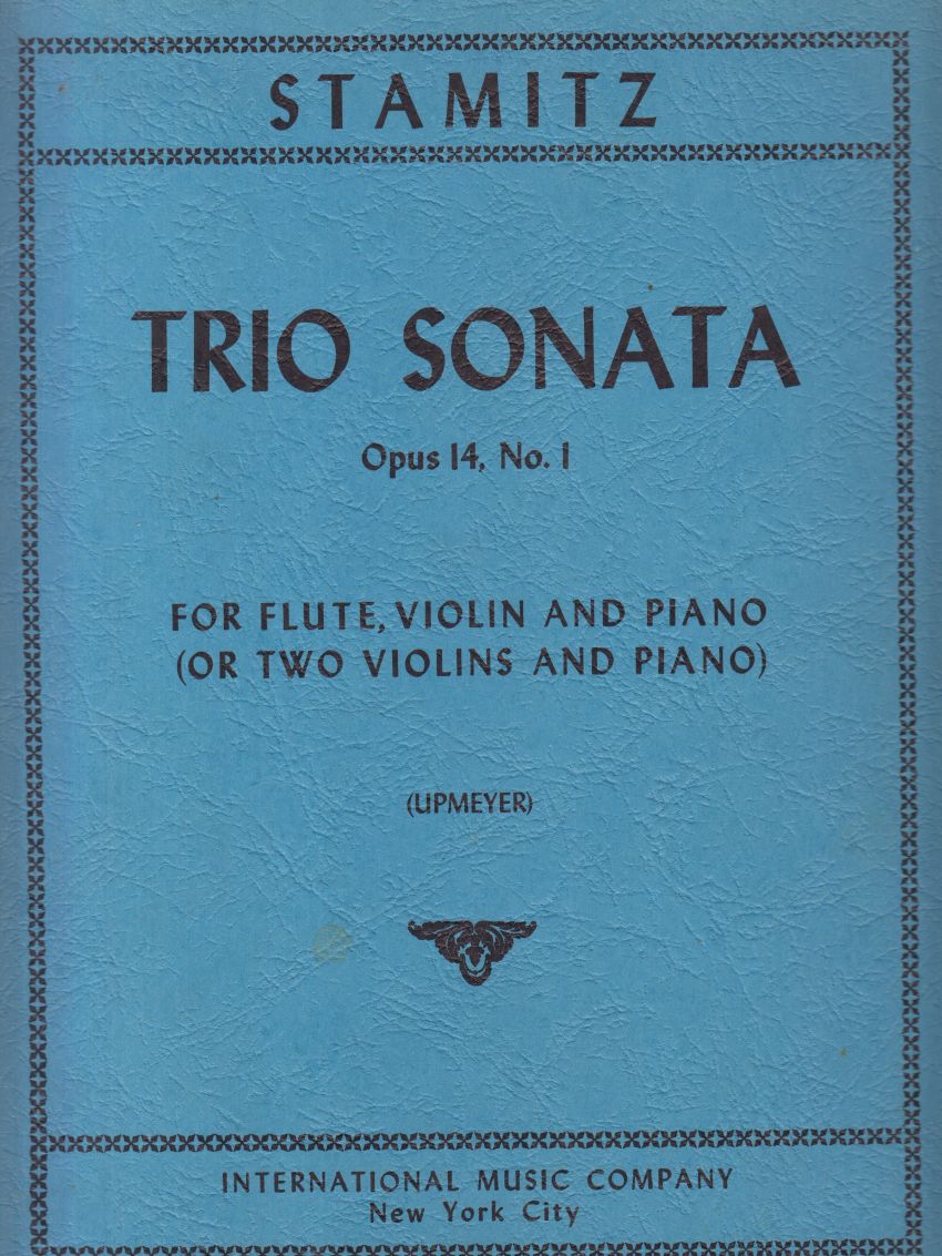 Trio Sonata for Flute, Violin (or Two Violins) and Piano, Op.14 No.1 - Set of Parts