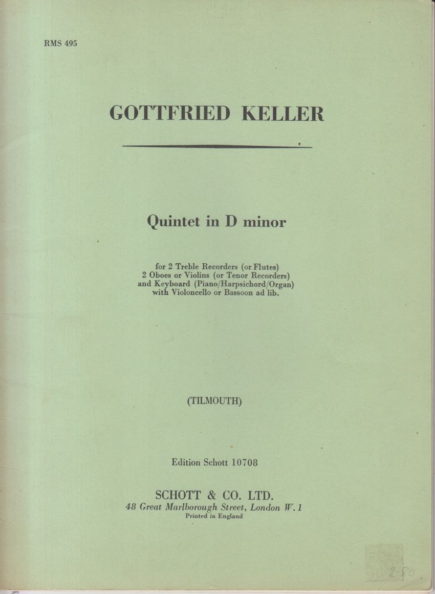 Quintet in d minor - Set of Parts