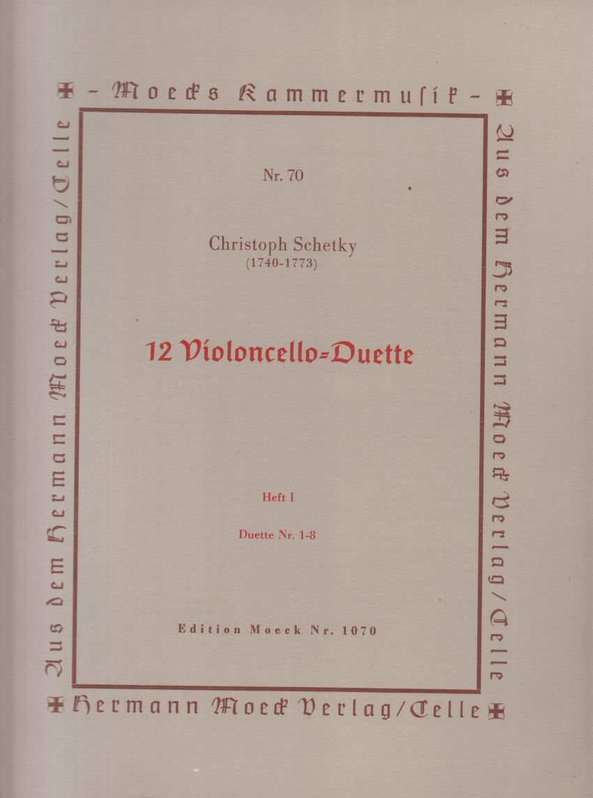 12 Cello Duets Book I, Nos.1 - 8