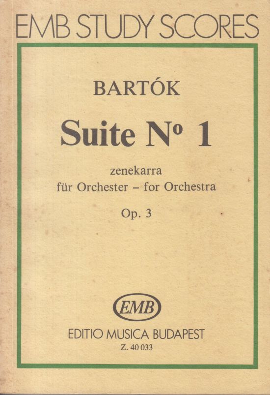 Suite No.1 for Orchestra, Op.3 - Study Score