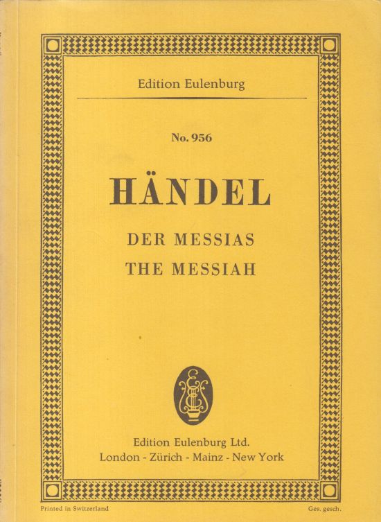 The Messiah - Study Score
