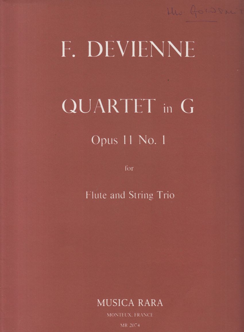 Quartet in G major Op.11 No.1 for Flute and String Trio - Set of Parts