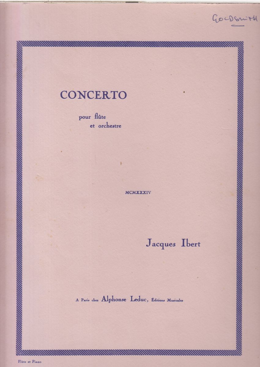 Concerto for Flute & Orchestra - Flute and Piano