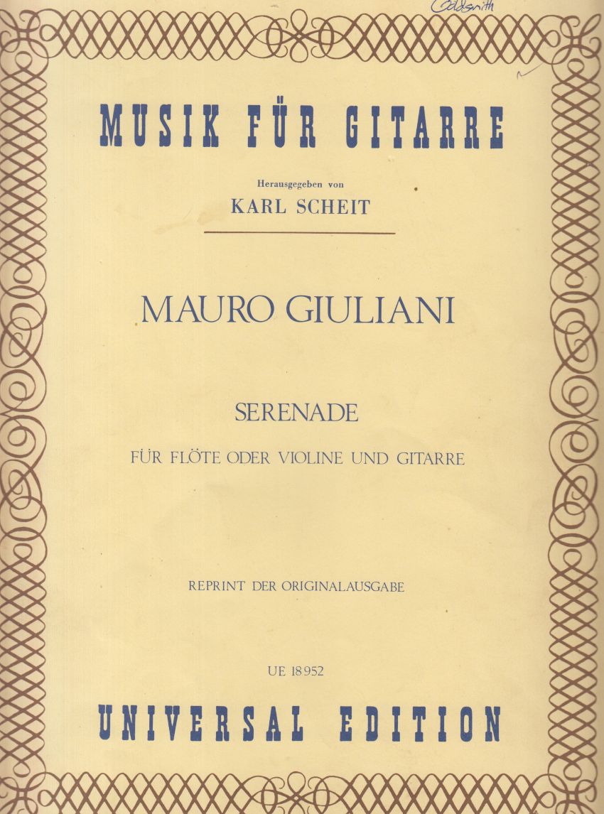 Serenade for Flute (or Violin) and Guitar - Parts
