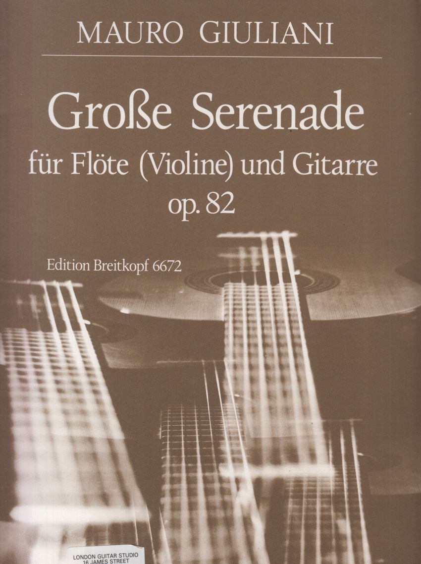 Grosse Serenade for Flute (or Violin) and Guitar, Op.82 - Parts