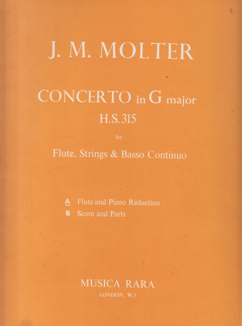 Flute Concerto in G major, H.S.315 - Flute & Piano