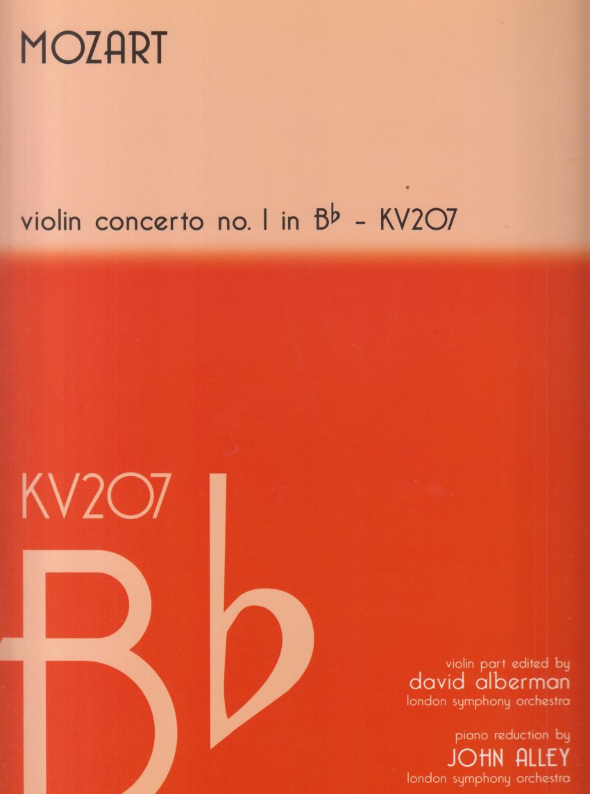 Violin Concerto No.1 in B flat, K207 - Violin & Piano