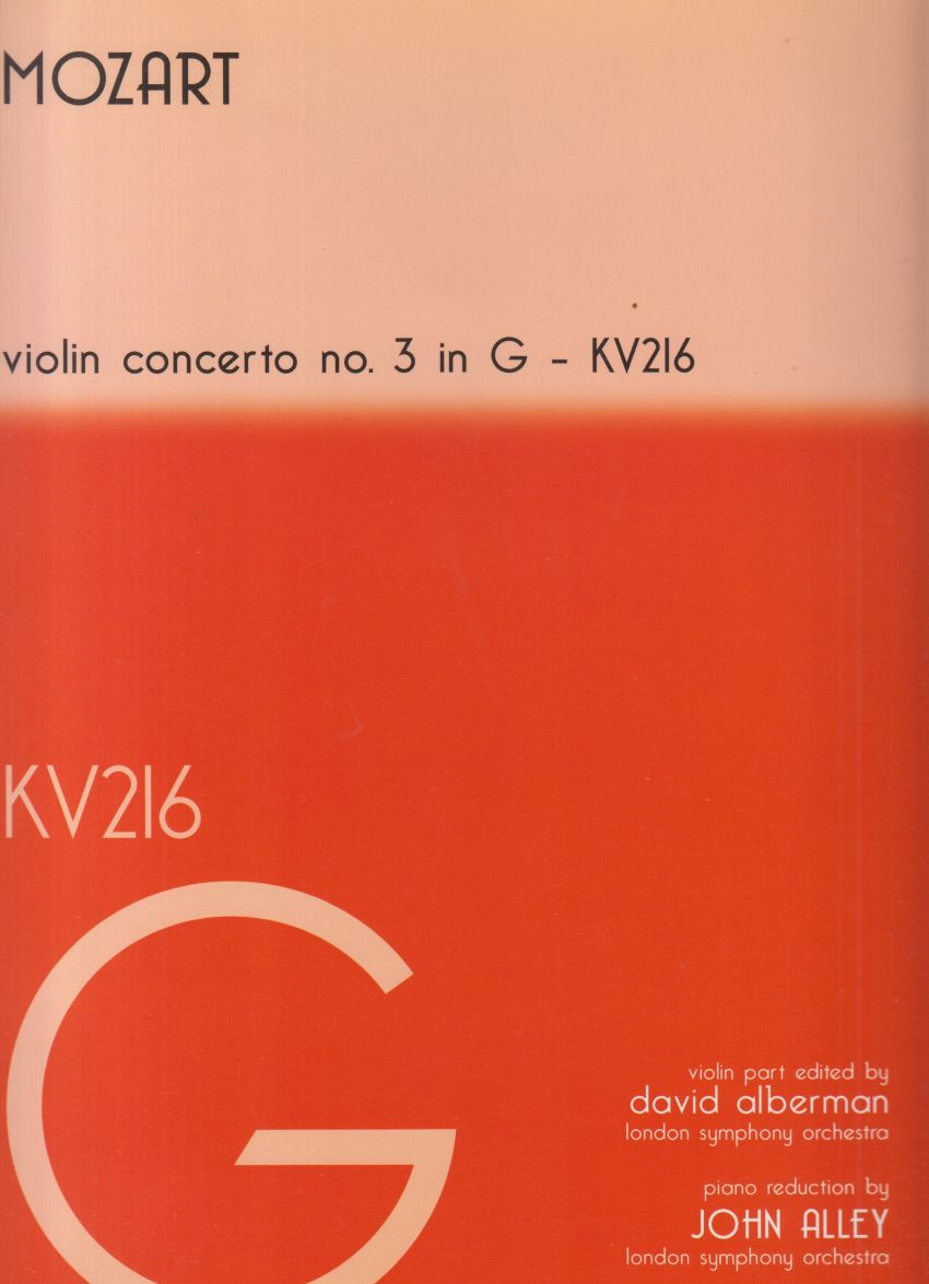 Violin Concerto No.3 in G, K216 - Violin & Piano