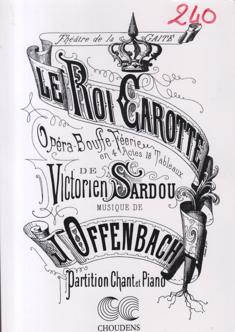 Le Roi Carotte - Vocal Score