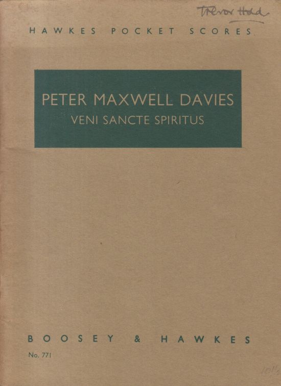 Veni Sancte Spiritus - Study Score