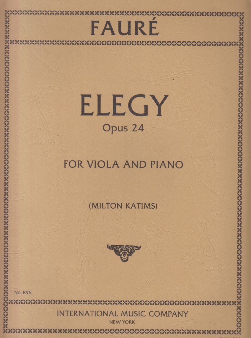 Elegy Op.24 for Viola and Piano