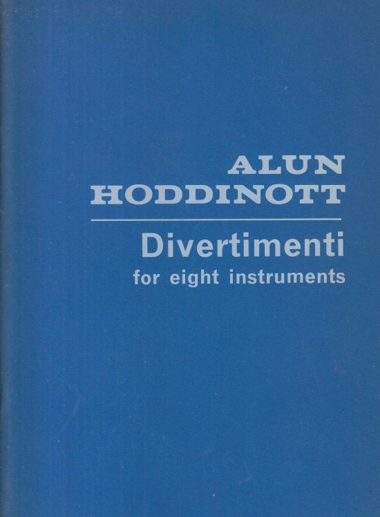 Divertimenti for Eight Instruments, Op.58 - Study Score