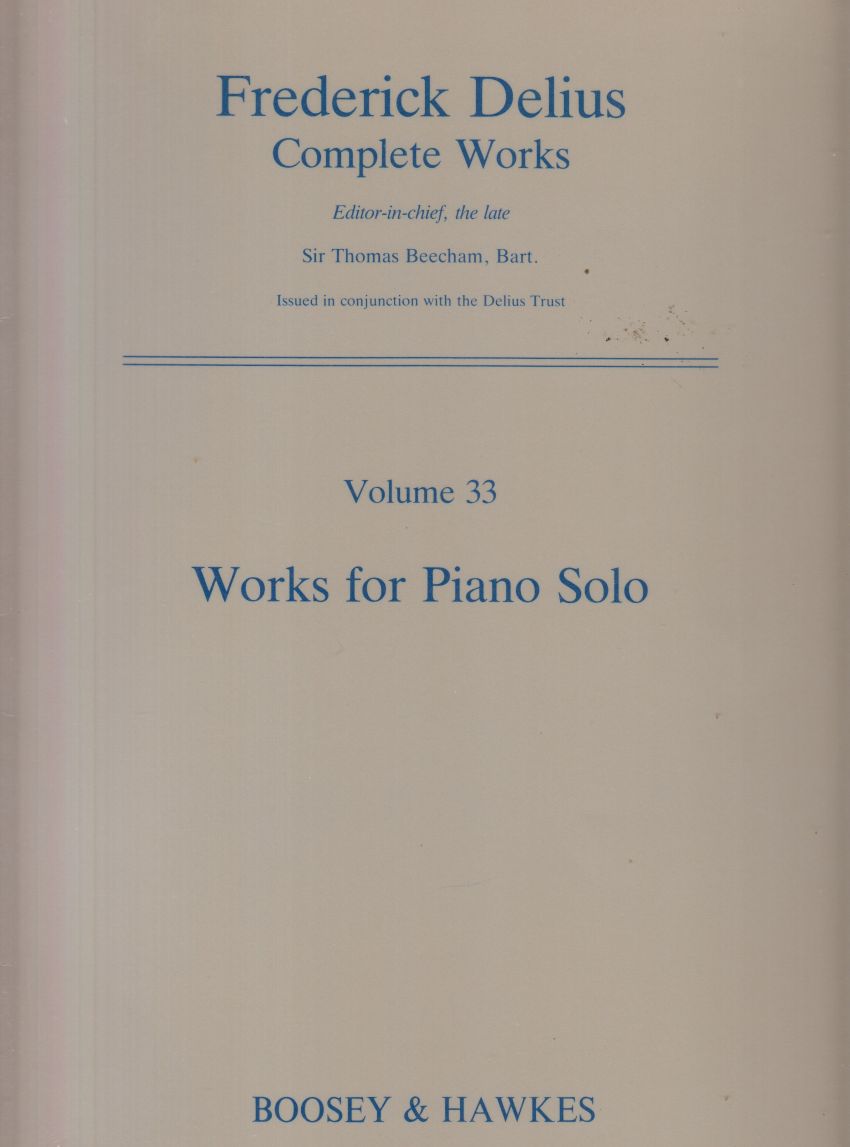 Works for Piano Solo - Complete Works Volume 33
