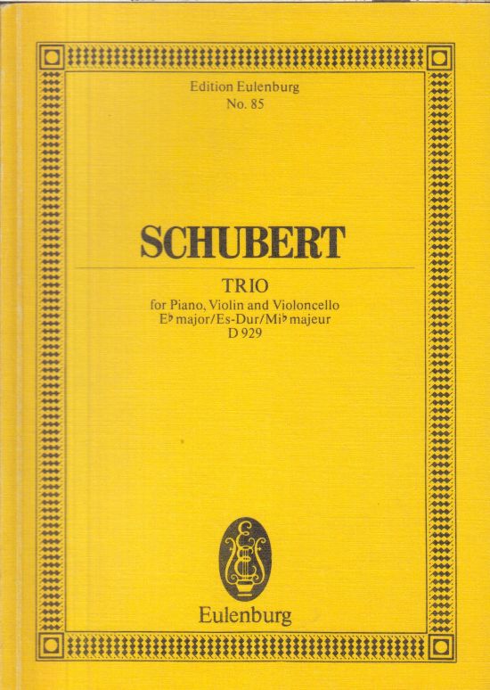Piano Trio in E flat, D929 - Study Score