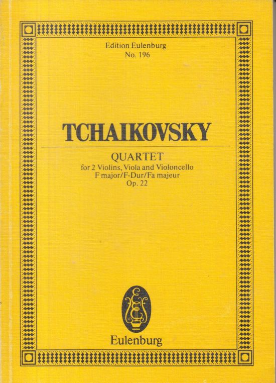 String Quartet in F major, Op.22 - Study Score