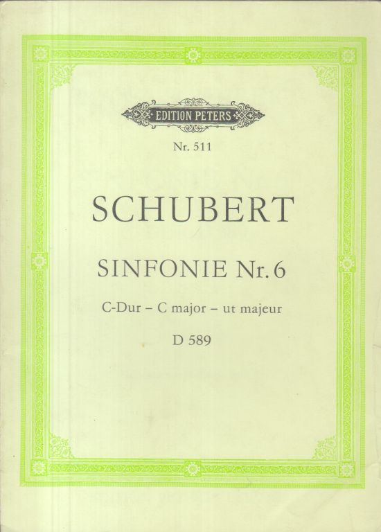 Symphony No.6 in C major, D589 - Study Score