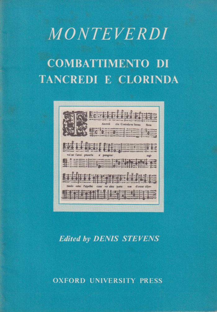 Combattimento Di Tancredi e Clorinda - Vocal Score