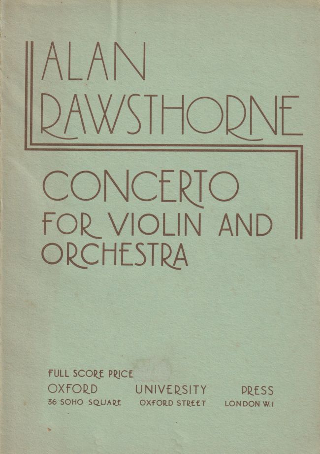 Violin Concerto No.1 - 4to Study Score