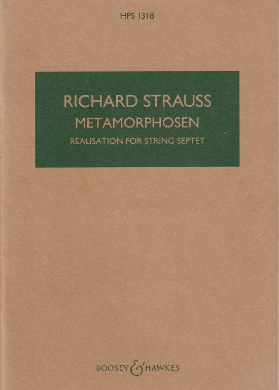 Metamorphosen, Realisation for String Septet - Study Score