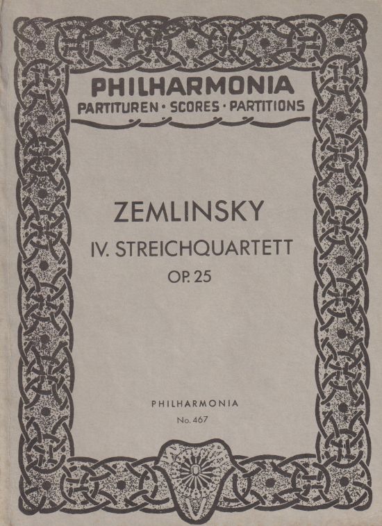 String Quartet No.4, Op.25 - Study Score