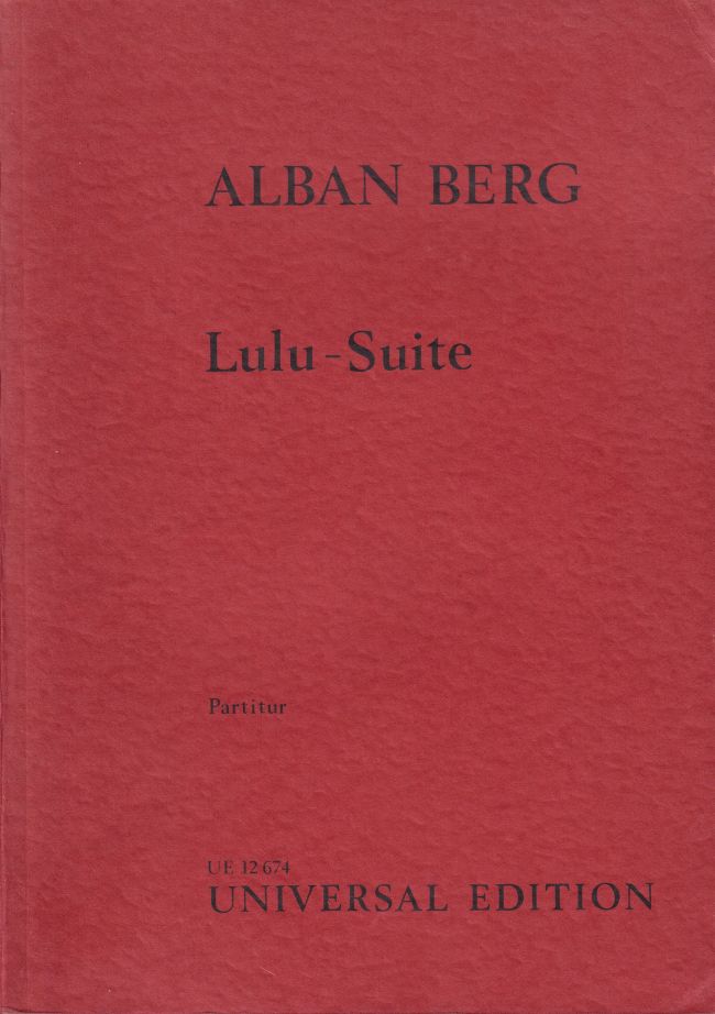 Lulu Suite, Five Symphonic Pieces for soprano and orchestra - Study Score