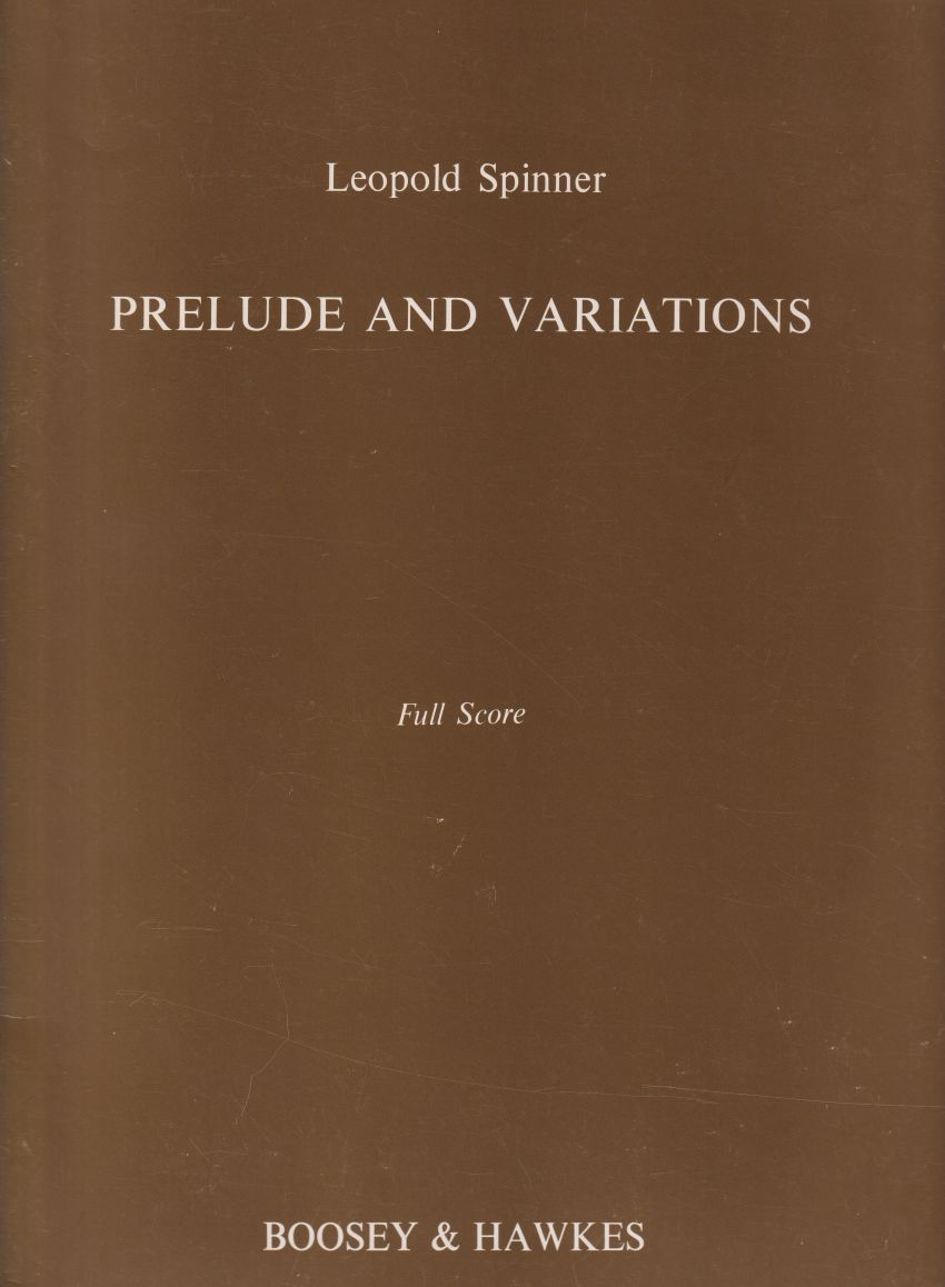 Prelude and Variations, Op.18 - Full Score