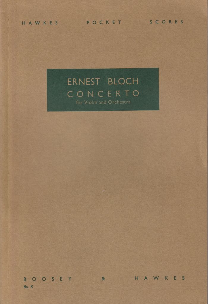 Concerto for Violin and Orchestra - Study Score