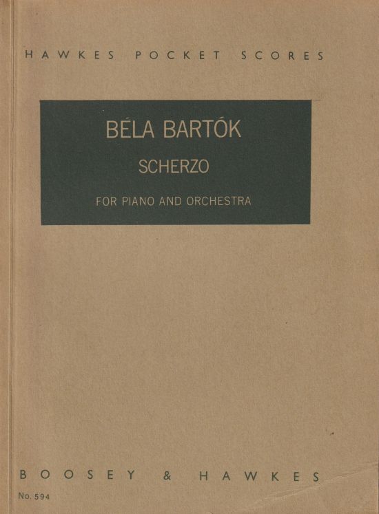 Scherzo for Piano and Orchestra - Study Score