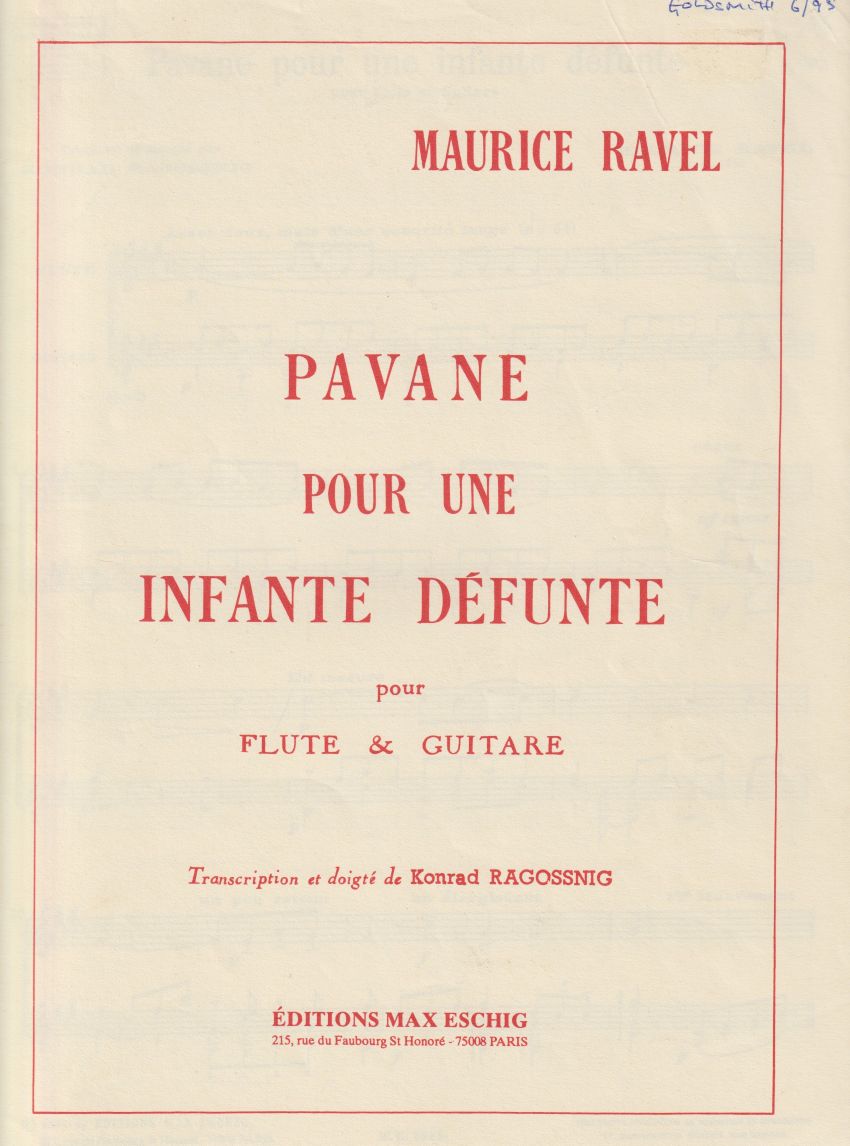 Pavane pour une Infante Defunte - Flute & Guitar
