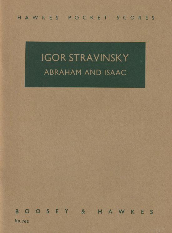 Abraham and Isaac, A Sacred Ballad for Baritone and Chamber Orchestra - Study Score