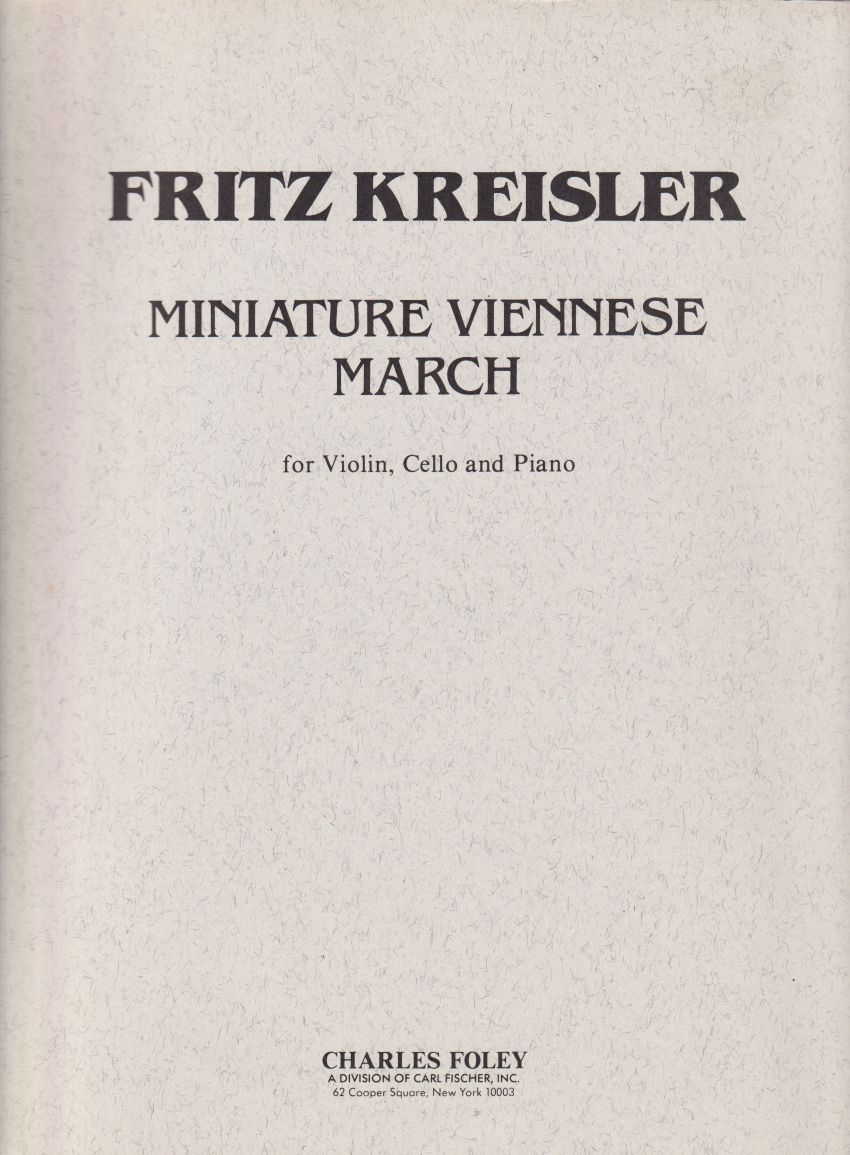 Miniature Viennese March for Piano Trio - Set of Parts