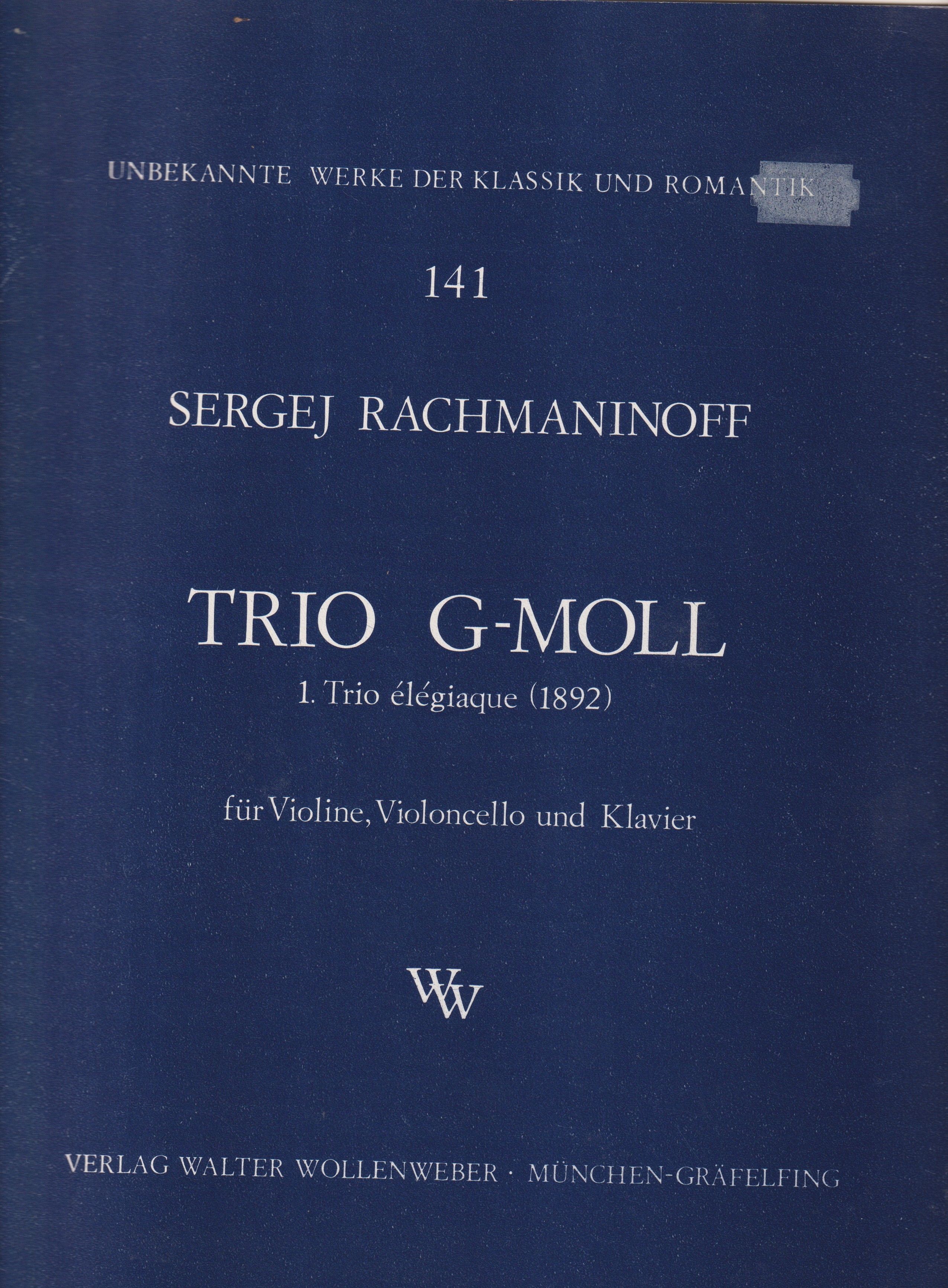 Piano Trio in g minor 