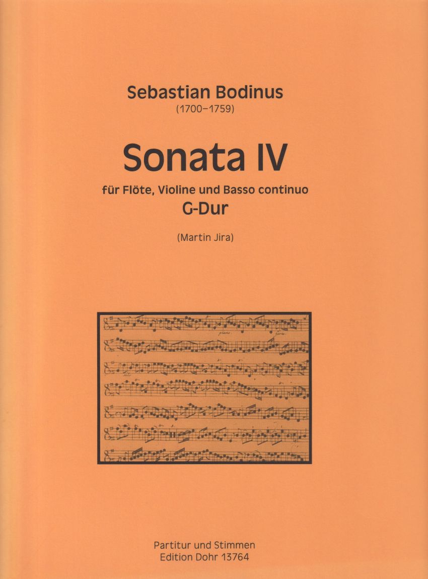 Sonata No.4 in G major for Flute, Violin and Basso continuo - Score & Parts