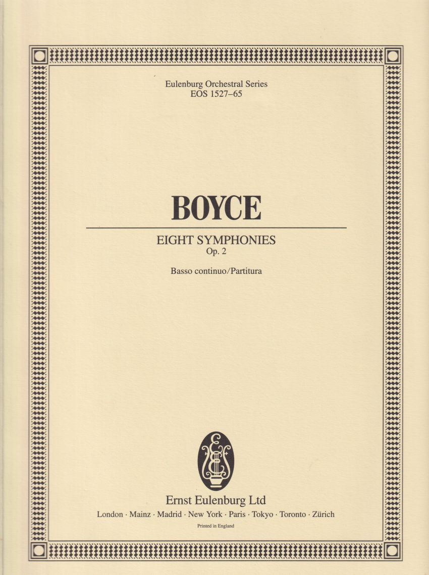 Eight Symphonies, Op.2 - Full Score