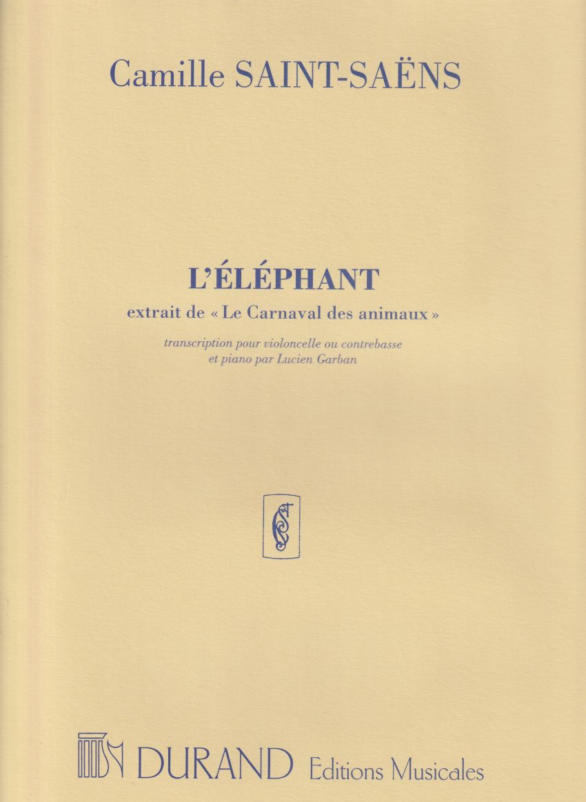 L'Elephant from Le Carnaval des Animaux for Cello (Double Bass) and Piano